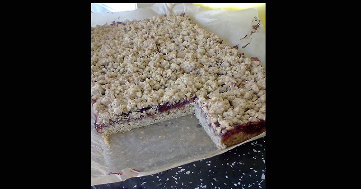 Raspberry and Vanilla Oaty Slice | Hawkshead Relish