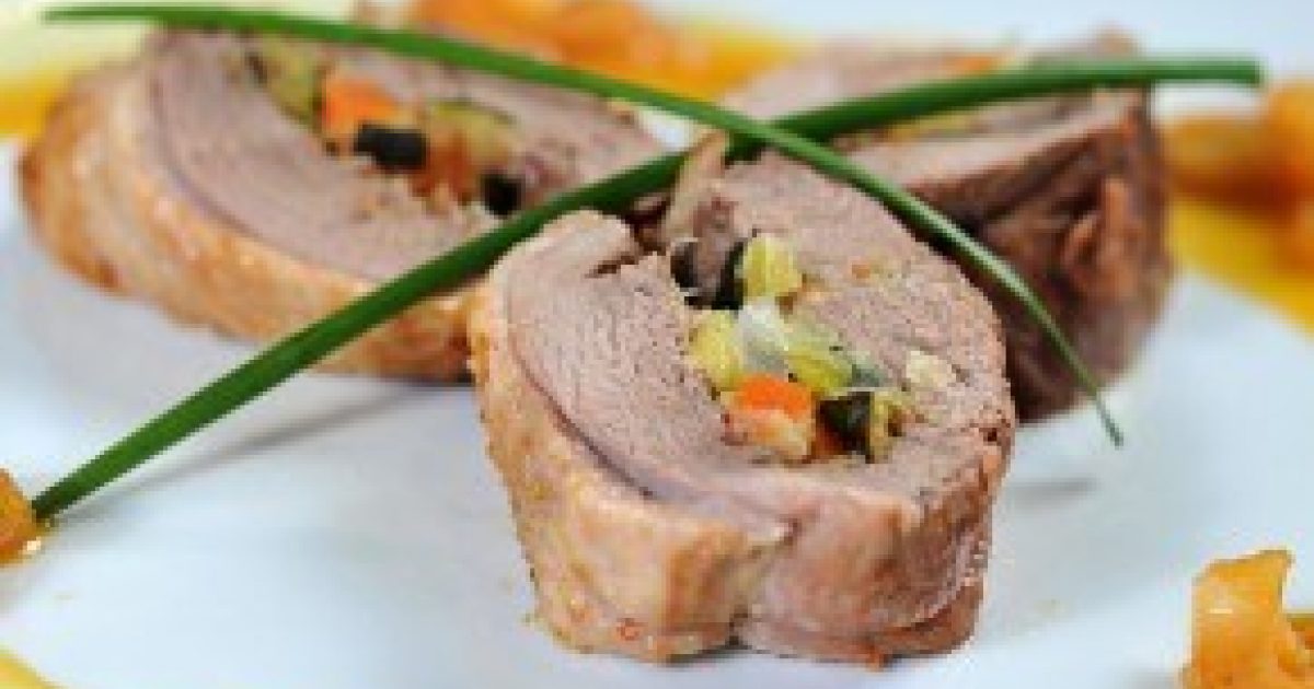 duck stuffed with orange