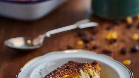 Socials Fig Orange Brioche Pudding